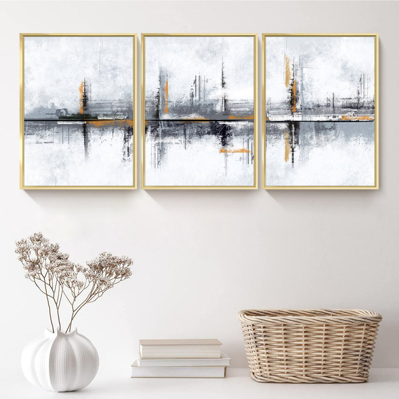 Moderne - ensemble de 3 pièces, H 16,5 po x l 36,5 po