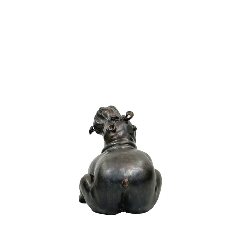 Bronze Hippo Fountain Sculpture