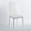 Ensemble de salle à manger 5 pièces avec plateau en verre et pieds en métal