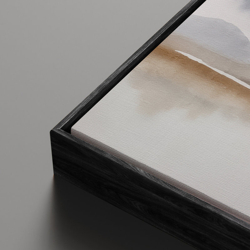 Art mural encadré abstrait rétro antique classique pour chambre à coucher, Noir, H 24 po x l 48 po