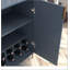 Armoire à vin 2 portes avec support à vin et tablette réglable, charnières à fermeture douce, buffet de salle à manger moderne-129703278