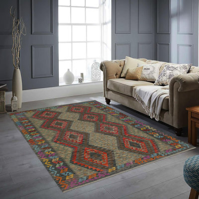 Kemyiah Wool Geometric Rug