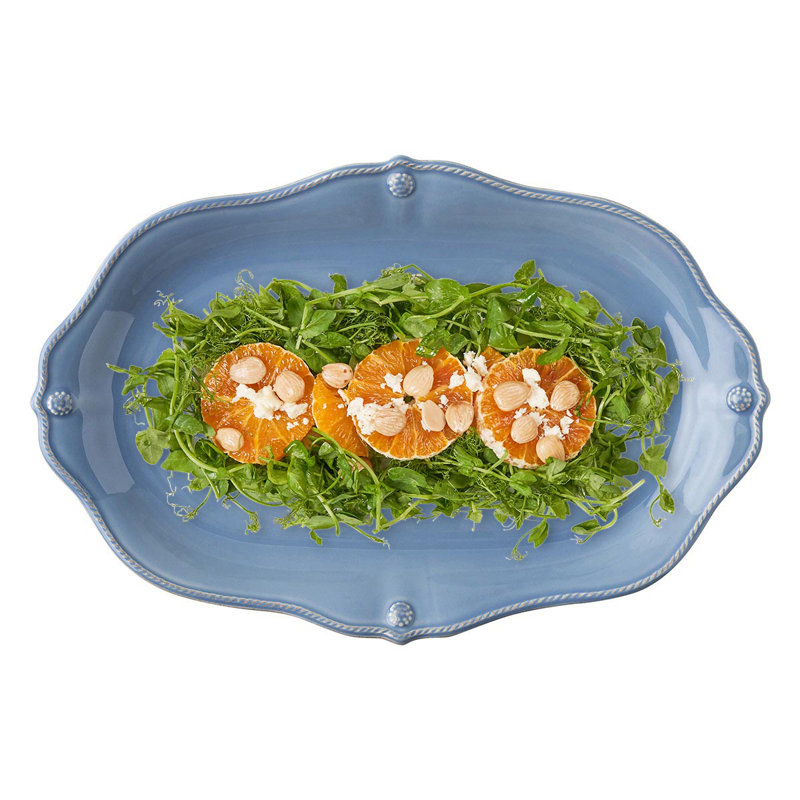 Berry & Thread 16" Platter, Chambray