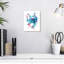 Blue Octopus Splash sur impression sur toile-970590433