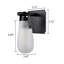 Black Raindrop Wall Sconce with Frosted Glass-108743752