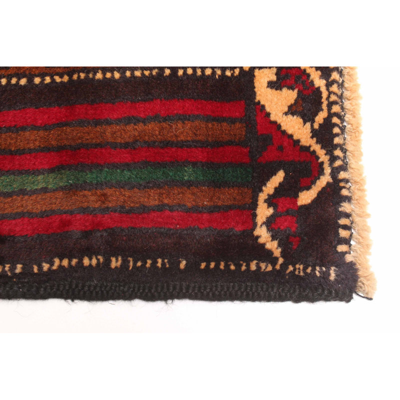 Tapis brun Teimani 2 pi 11 po x 4 pi 9 po