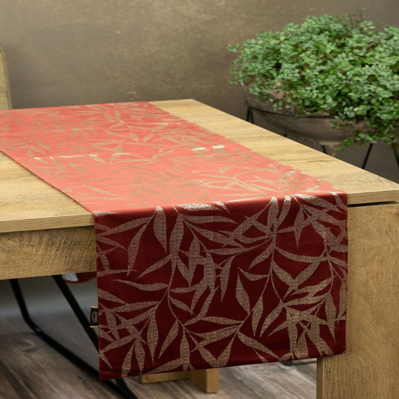 Blink Tablecloth 15 35X140 Cm Beige, Brick, 35cm W x 220cm L