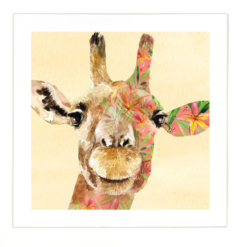 Giraffe by Louise Nisbet - No Frame Print