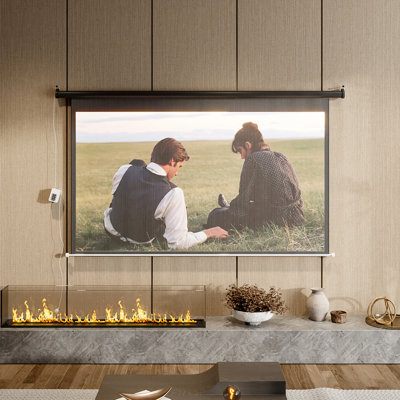Living And Home Outdoor Electric Projector Screen Projector Screen