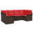 Structure brune / coussin rouge est en rupture de stock sélectionné
