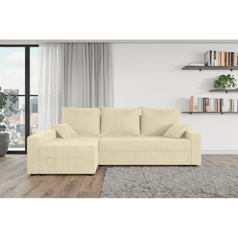 Shray 3 Seater Corner Sofa , Cream - Monolith02