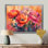 Radiance au coucher du soleil, pivoines, fleurs I - pivoines, art mural pour le salon