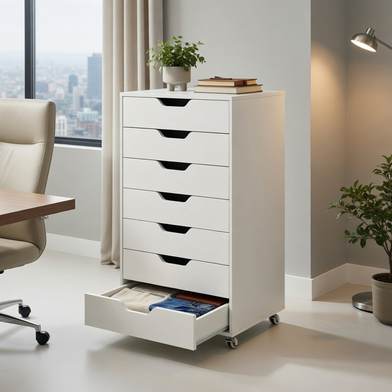 19.5 " Wide 7 MDF Filing Cabinet