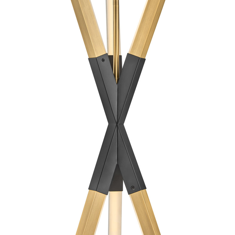 Rae Extra Large Chandelier, Lacquered Brass