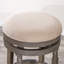 Tabouret 30 ", patiné, assise en tissu-697749338