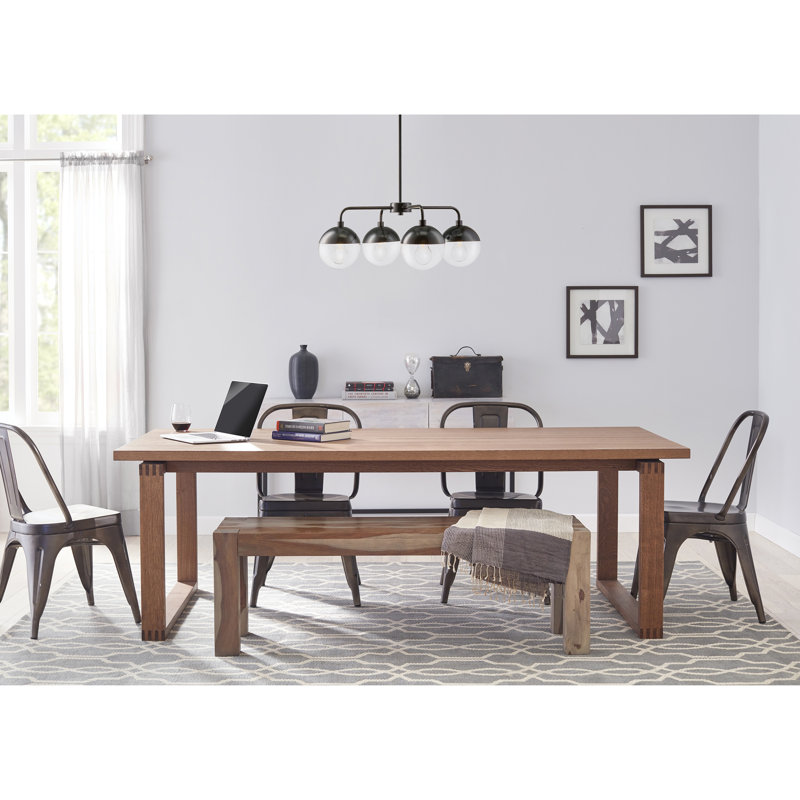 Lustre linéaire moderne à 4 lumières, Bronze foncé, Oui