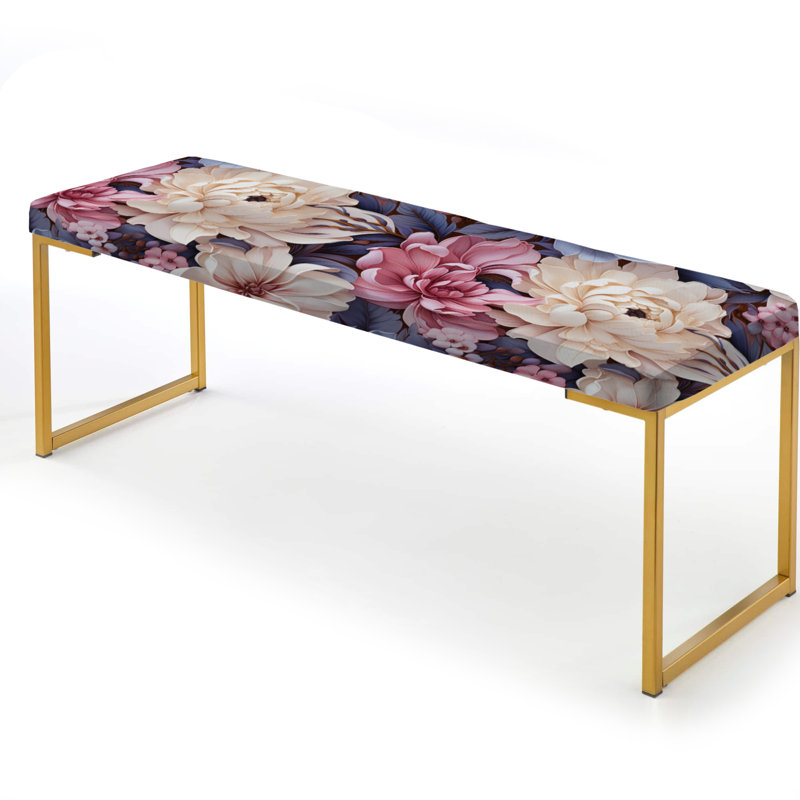Banc rembourré or, Farmhouse Pink