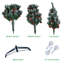 Arbre de Noël artificiel vert 7 pi avec pomme de pin et fruit rouge-318506319