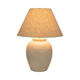 Latitude Run® 27" Artisan Jug Table Lamp Tapered Shade