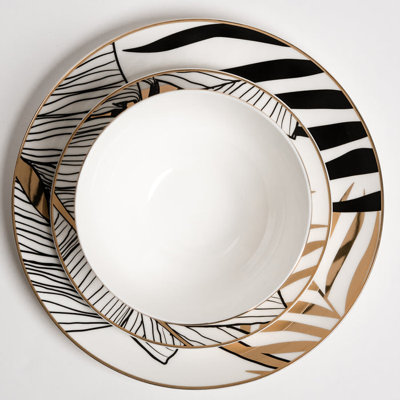 Bone China Dinnerware Set 12 Piece - Service for 4