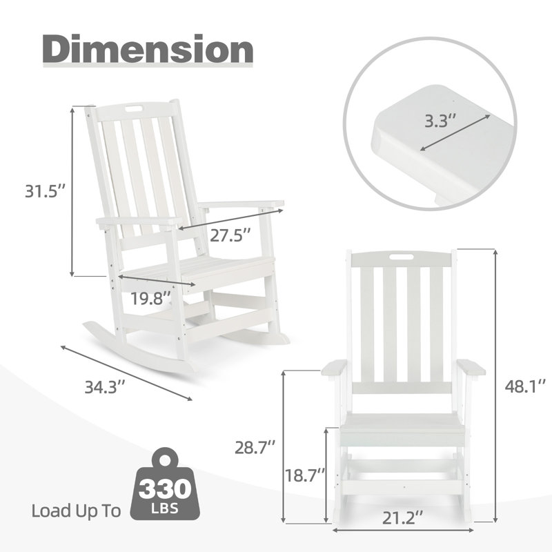 Outdoor Chair, White