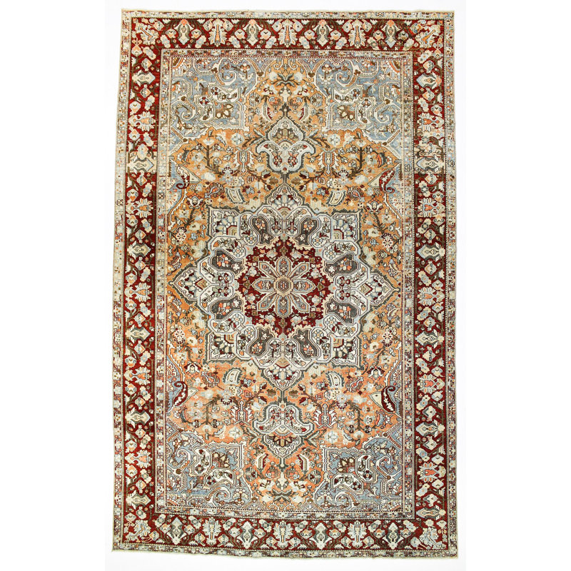 One-of-a-Kind 9'9" x 15'1 1990s Rectangle Wool Area Rug in Red