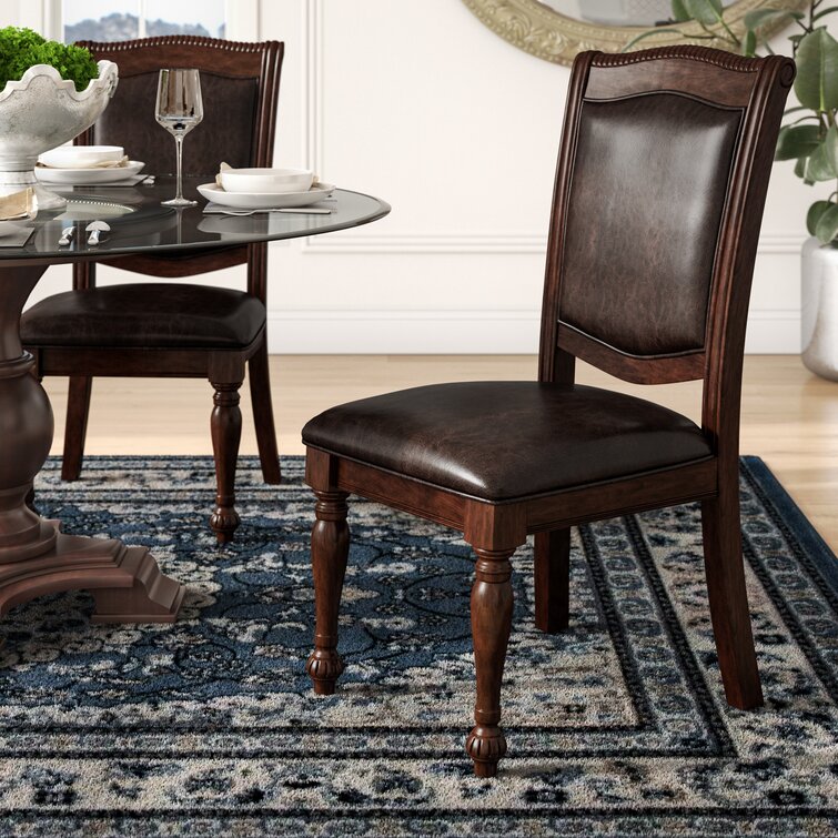 Lark Manor Caviness Traditional Upholstered Dining Chair & Reviews