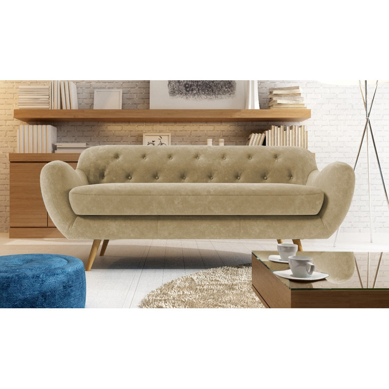 Jefferson 3 Seater Sofa, Beige