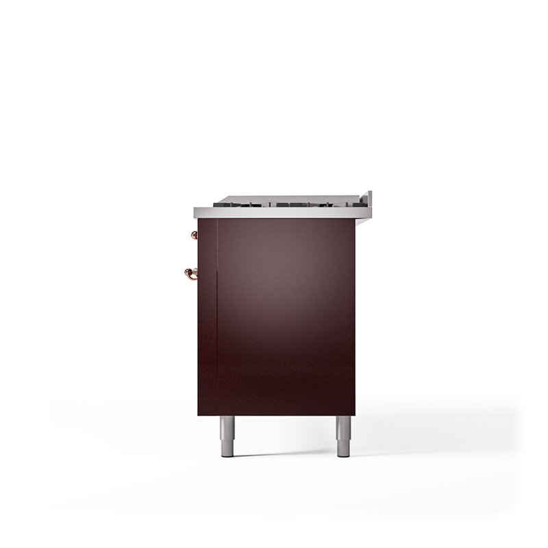 ILVE Nostalgie II Series 60 inch Dual Fuel Range with 9 Sealed Burners, Griddle (Solid Door), Liquid Propane
