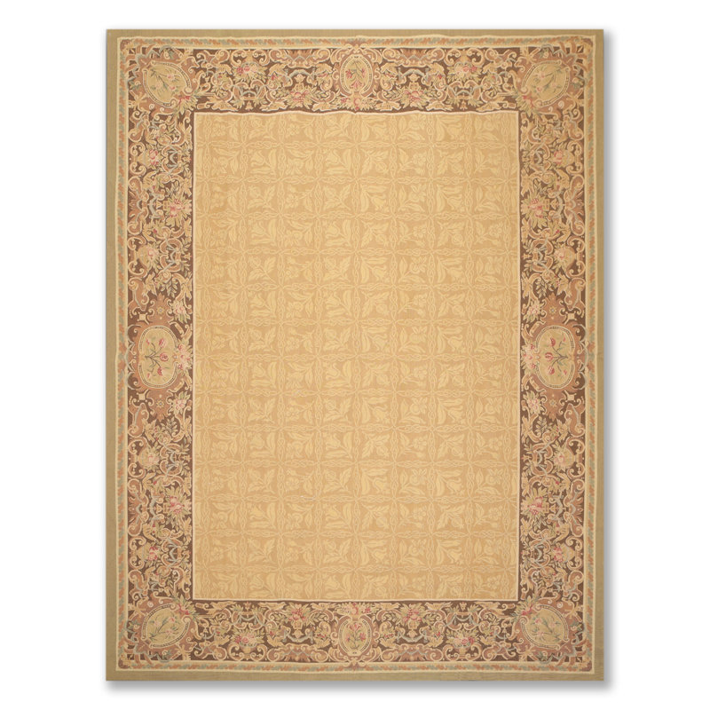 Tapis 100% laine tissé à la main Aubusson