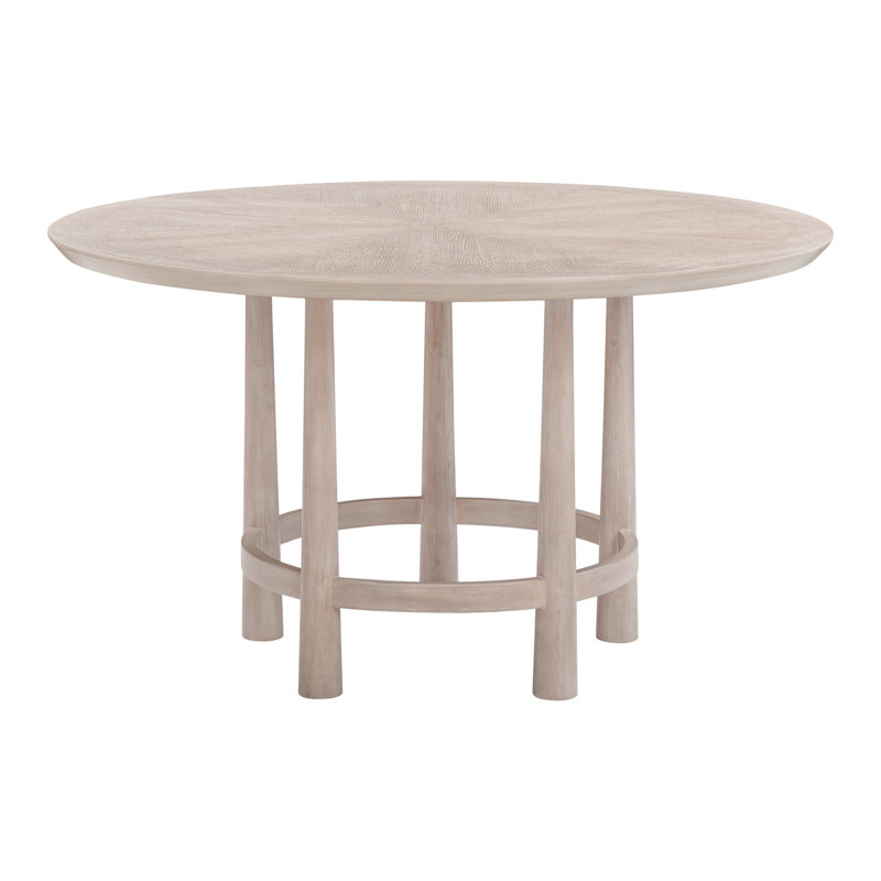 Horizons 48" Round Dining Table in Cerused White Oak Finish