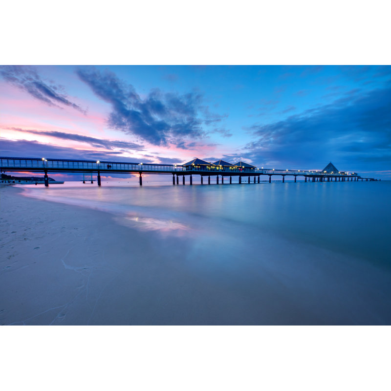 Pier Heringsdorf by Elxeneize - Wrapped Canvas Print, 30cm H x 46cm W x 3.8cm D
