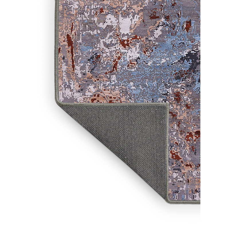 Tapis abstrait gris, Rectangle 5 pi x 7 pi