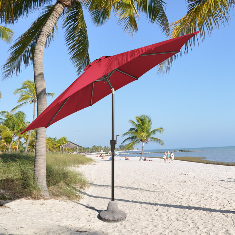 Parasol en porte-à-faux 108 po Keltie, Toile Sunbrella® rouge Jockey