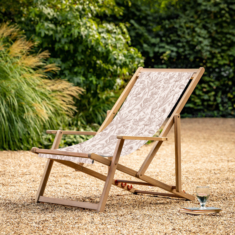 Creta Deck Chair Verde Flora, Green