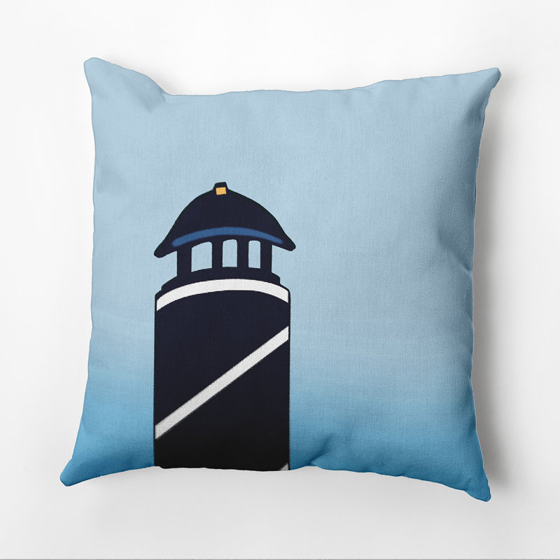 Housse et insert de coussin extérieur d'extérieur, H 18 po x l 18 po, Bleu