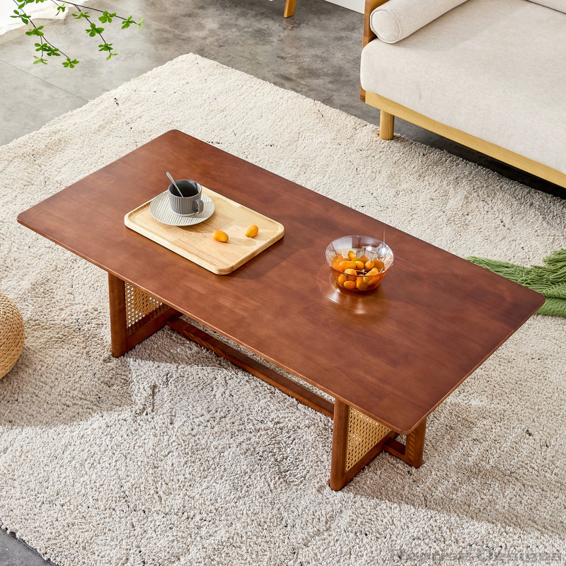 Rectangular Solid Wood Coffee Low Table