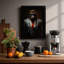 Chimp in a Suit Modern 1 Piece Single Picture Frame Wall Art-136691389-136691390