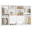100" Closet System With Drawers, Closet Organizer With Hanging Rods And Mirror Design-1070434518