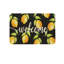 Tapis de sol noir citron, 24 po x 36 po, pour la cuisine et le patio, noir et jaune