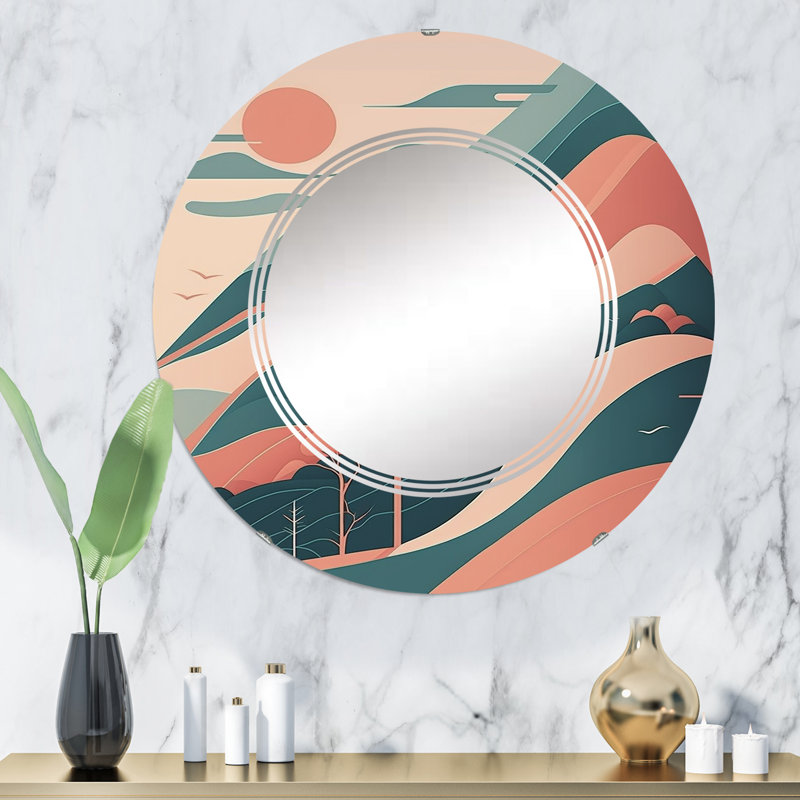 Mahlum - Modern Wall Mirror Round, 32 po x 32 po