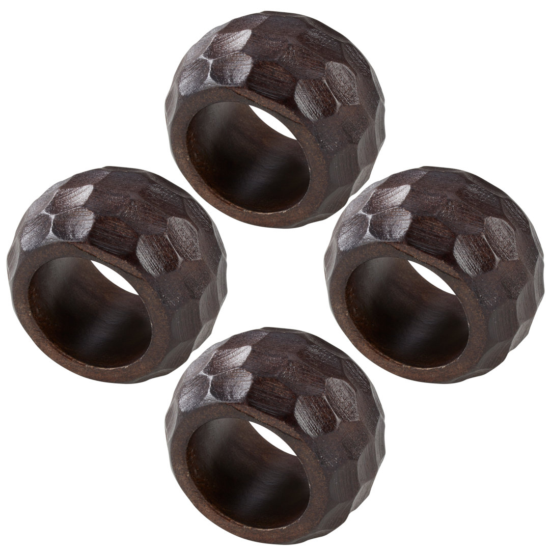 Wood Napkin Ring (Set of 4) Bayou Breeze 