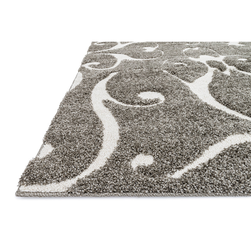 Tapis à motif géométrique gris Glastonbury, Rectangle 5 pi 3 po x 7 pi 7 po