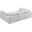 Canapé modulaire symétrique en velours avec repose-pieds de 105 po Atis-1765248410