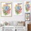 «Blossoming Succulent In Tender Retro Blue», reproduction sur toile-1417039935-1417039933