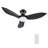 45'''' Smart Ceiling Fan With Remote, Light Kit IncludedWorks With Google Assistant And Amazon Alexa,Siri Shortcut.-1912855999