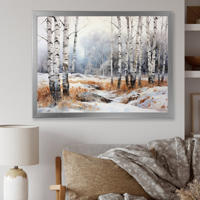 " Silver Minimalism Tree Birchs Breath I "