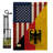 Double Sided 18.5'' H x 13'' W Polyester Flag Set