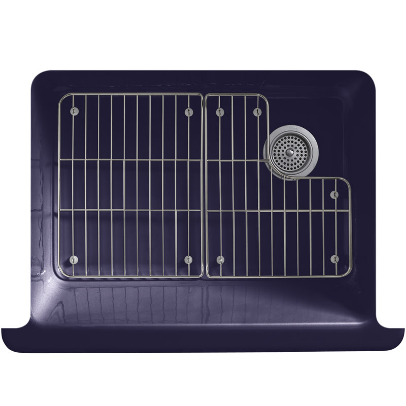 Whitehaven 30" L x 22" W Farmhouse Kitchen Sink, Indigo Blue