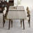 Sintered Stone Solid Wood Ash gray and brown Dining Table-76146415